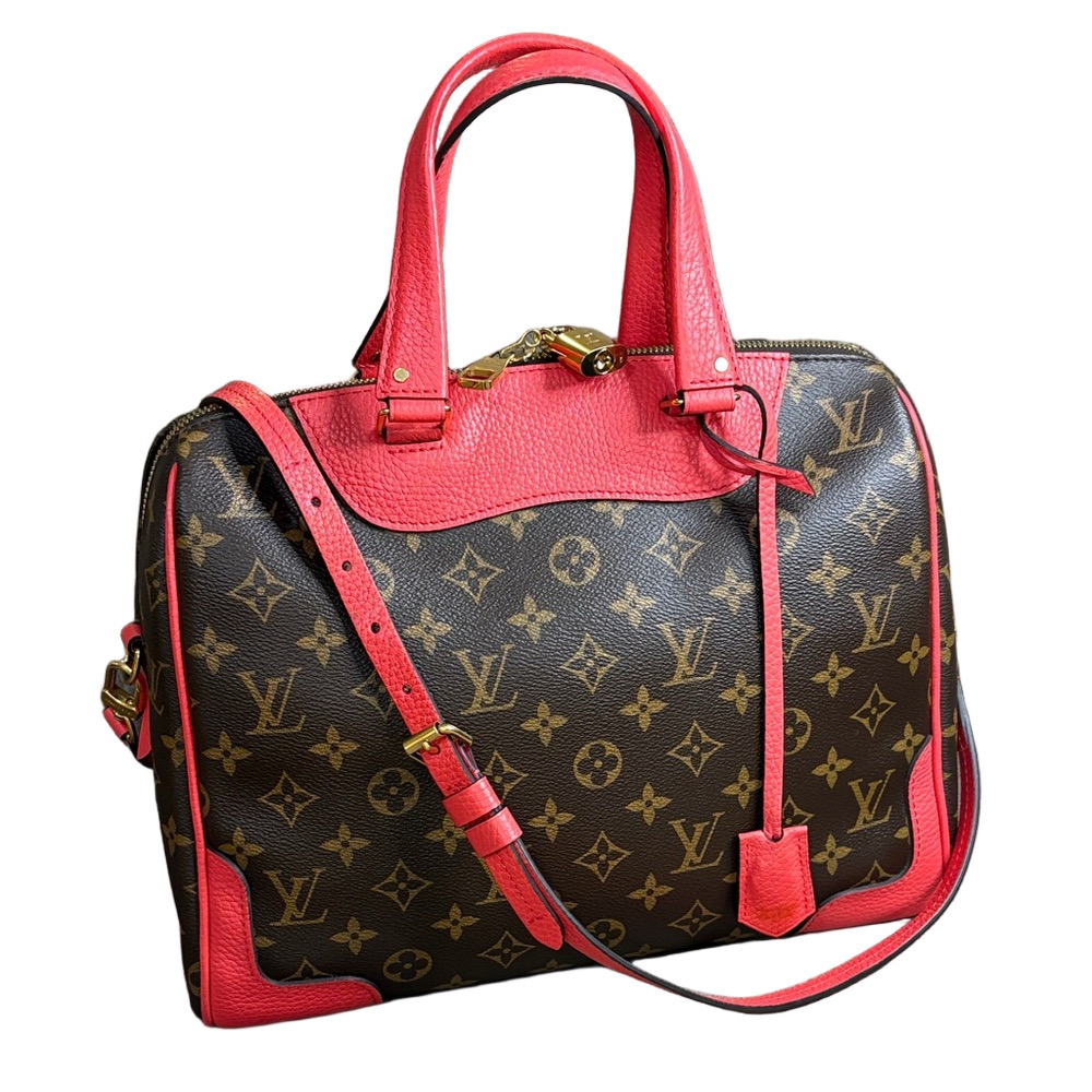 Louis Vuitton Retiro NM Monogram Bright Coral Satchel Crossbody